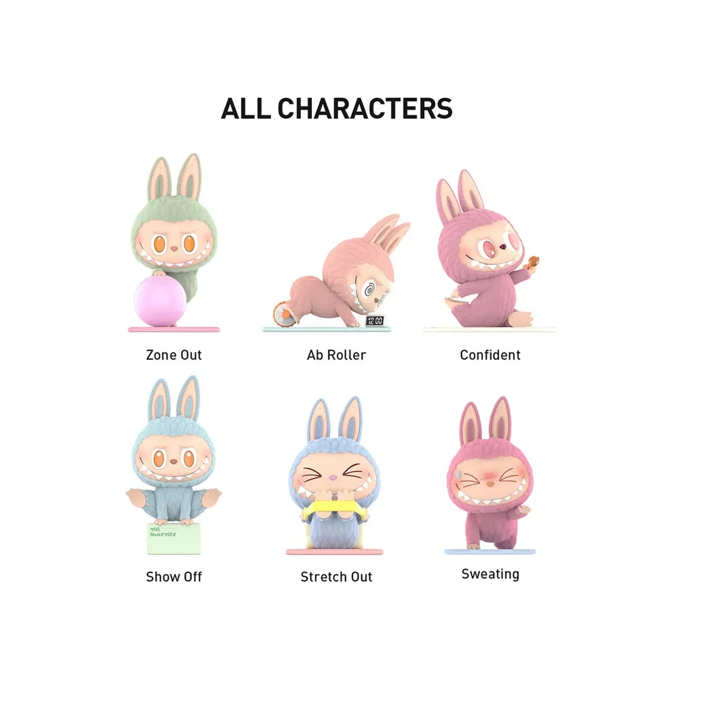 Pop Mart Labubu The Monsters Lazy Yoga Series Figures Mystery Box